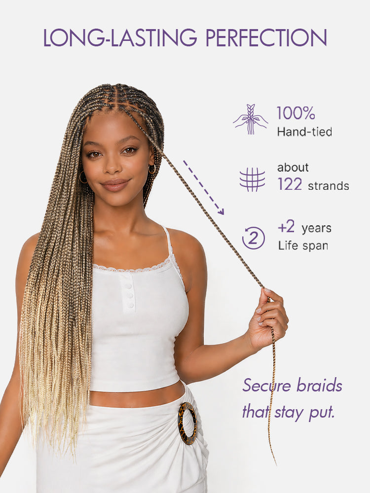 🔥Last Day: 58% Off🔥 Salon Braids HD Lace Knotless Wig ✨