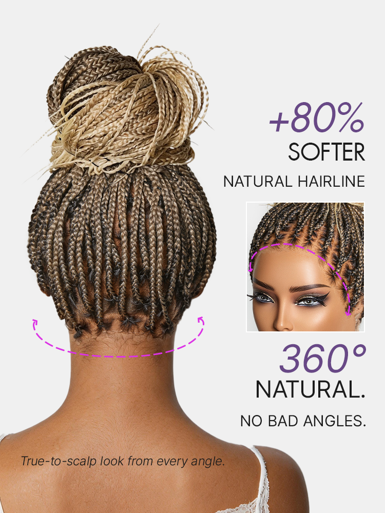 🔥Last Day: 58% Off🔥 Salon Braids HD Lace Knotless Wig ✨