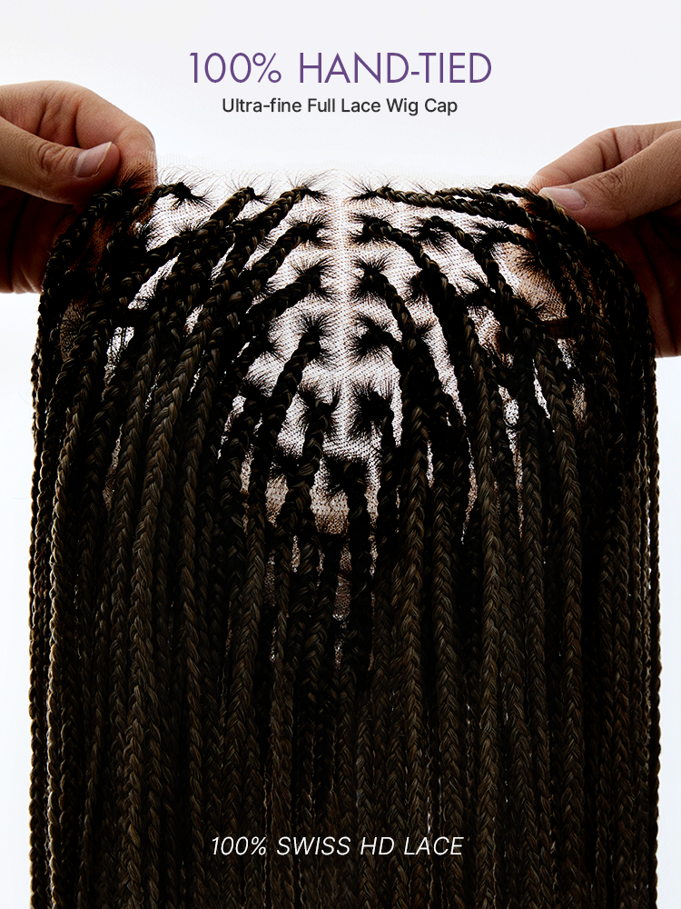 🔥Last Day: 58% Off🔥 Salon Braids HD Lace Knotless Wig ✨