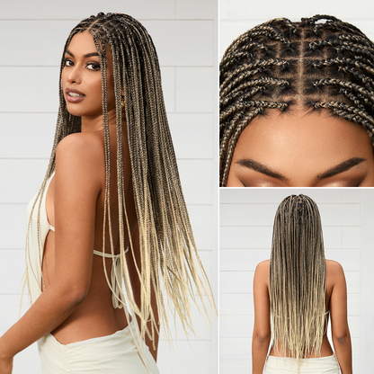 🔥Last Day: 58% Off🔥 Salon Braids HD Lace Knotless Wig ✨